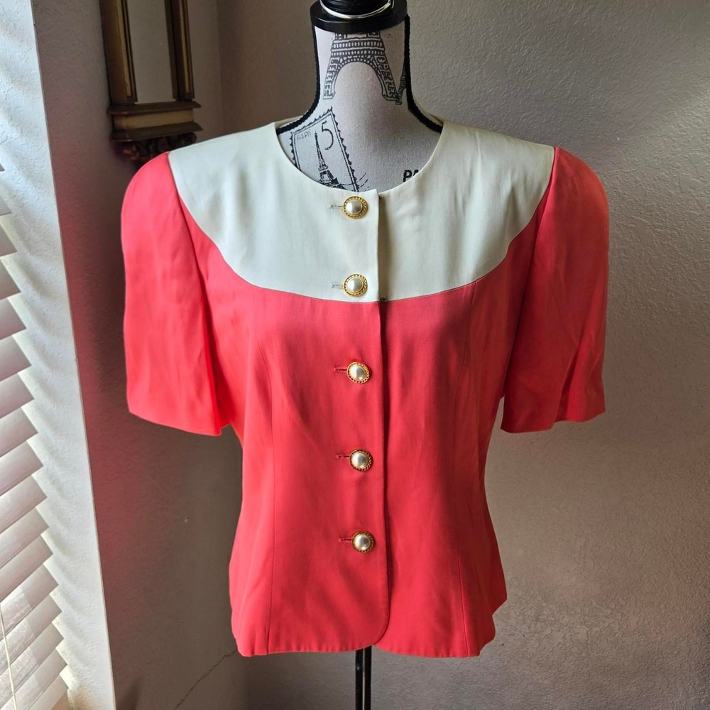 80s/90s Secretary Liz Claiborne  cropped jacket